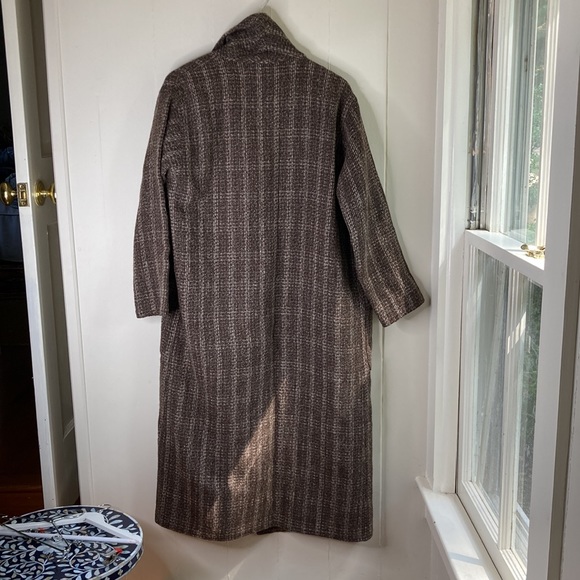Sheridan Barnett London vintage wool tweed long coat M ( UK 12 US 10) - Picture 8 of 11